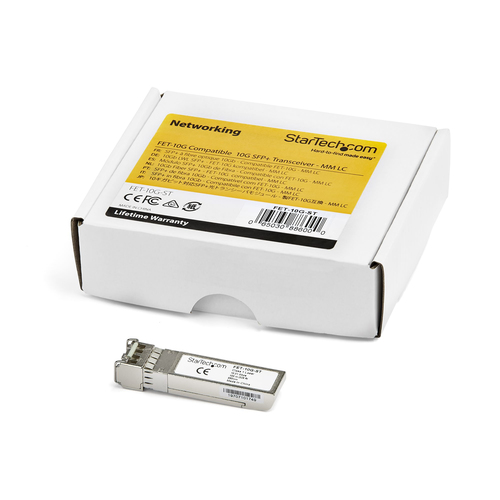 StarTech.com Cisco FET-10G Compatible SFP+ Module - 10GBASE-USR - 10GbE Multimode Fiber MMF Optic Transceiver - 10GE Gigabit Ethernet SFP+ - LC 300m - 850nm - DDM Cisco Nexus 2000