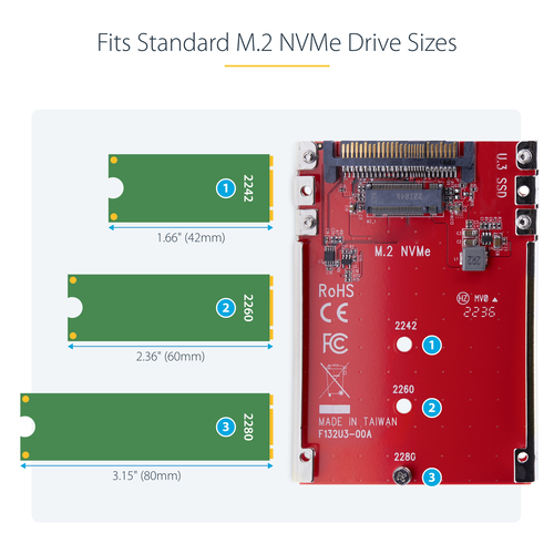 StarTech.com 1M25-U3-M2-ADAPTER interface cards/adapter Internal M.2