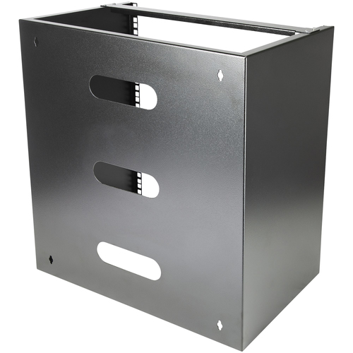 StarTech.com 12U Wall Mount Network Rack - 14 Inch Deep (Low Profile) - 19" Patch Panel Bracket for Shallow Server and IT Equipment, Network Switches - 125lbs/57kg Weight Capacity, Black