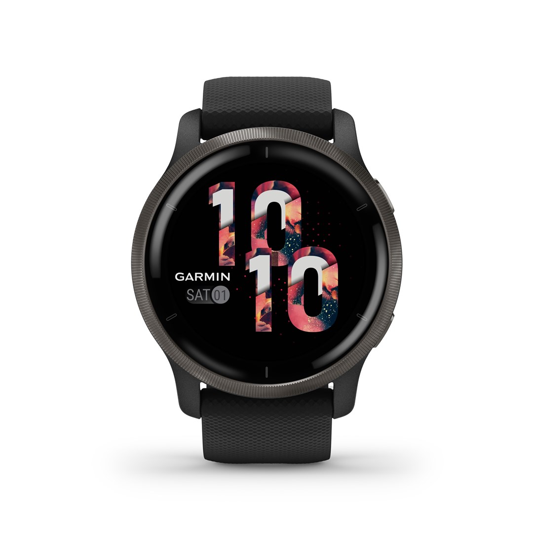 Garmin Venu 2 3.3 cm (1.3") AMOLED 45.4 mm Digital 416 x 416 pixels Touchscreen Wi-Fi GPS (satellite)