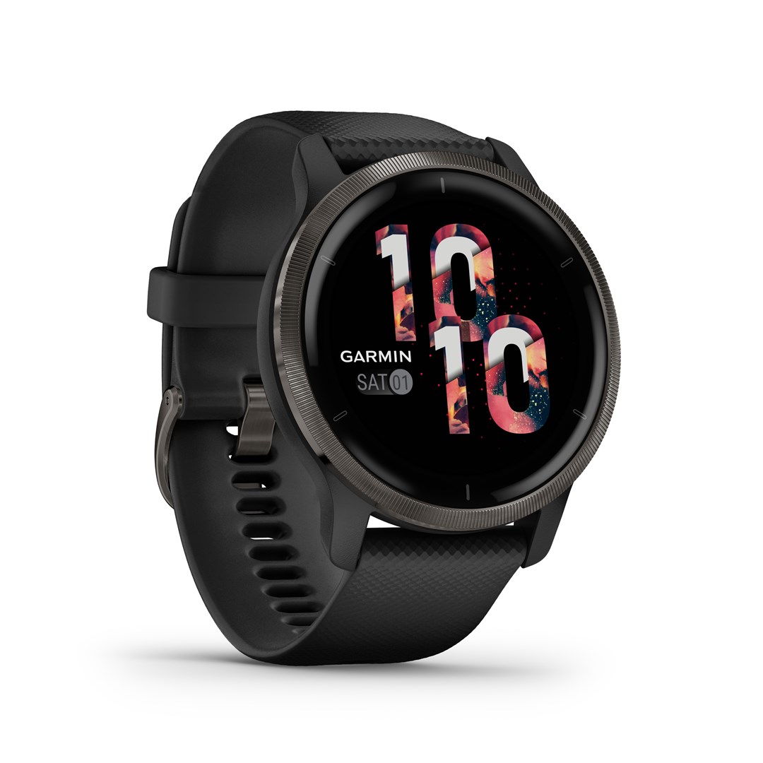 Garmin Venu 2 3.3 cm (1.3") AMOLED 45.4 mm Digital 416 x 416 pixels Touchscreen Wi-Fi GPS (satellite)