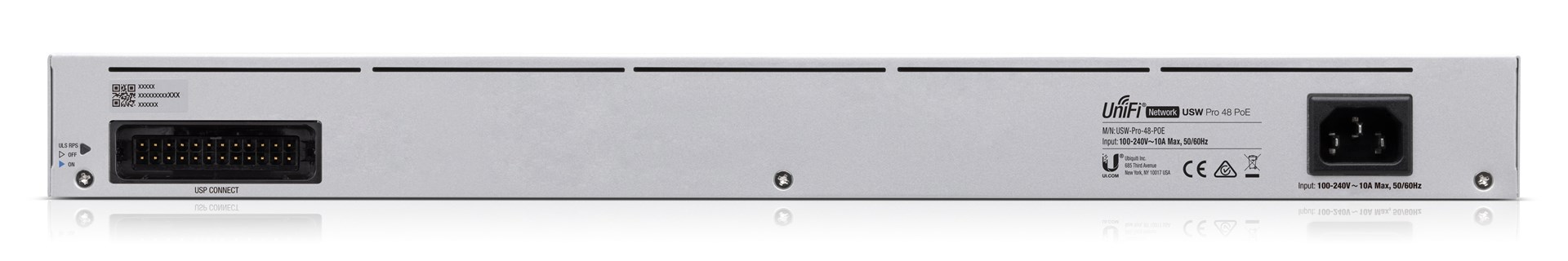 Ubiquiti UniFi Pro 48-Port PoE Managed L2/L3 Gigabit Ethernet (10/100/1000) Power over Ethernet (PoE) 1U Silver