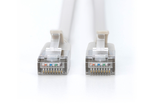 Digitus CAT 6A F-FTP Slim patch cable, 0.5m, gray