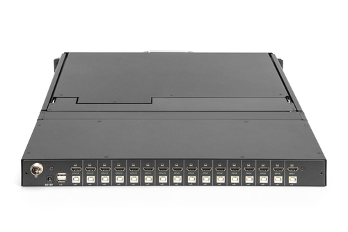 Digitus 17" HD LCD KVM Console, 16-Port HDMI, german Keyboard