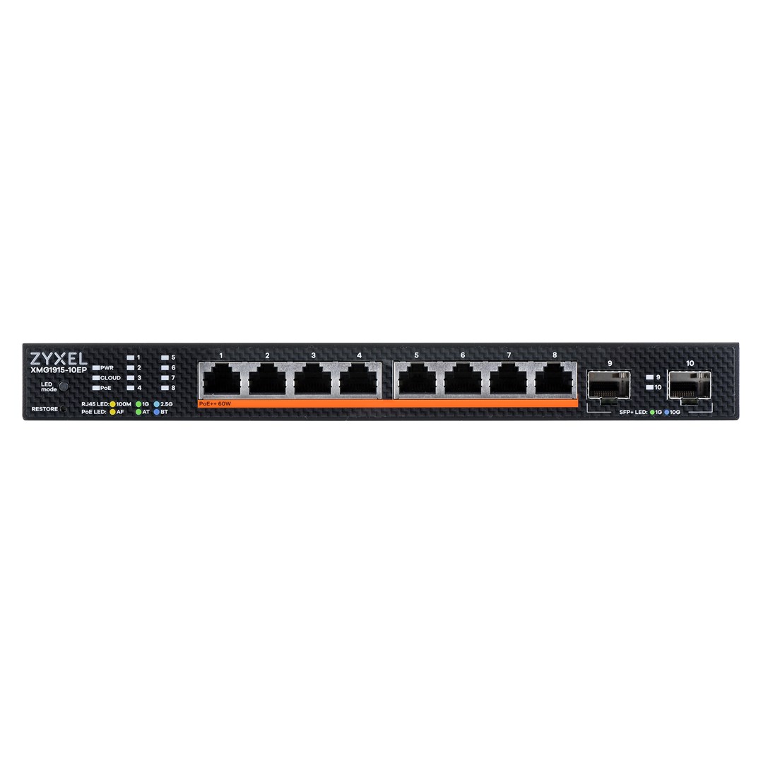Zyxel XMG1915-10EP Managed L2 2.5G Ethernet (100/1000/2500) Power over Ethernet (PoE)