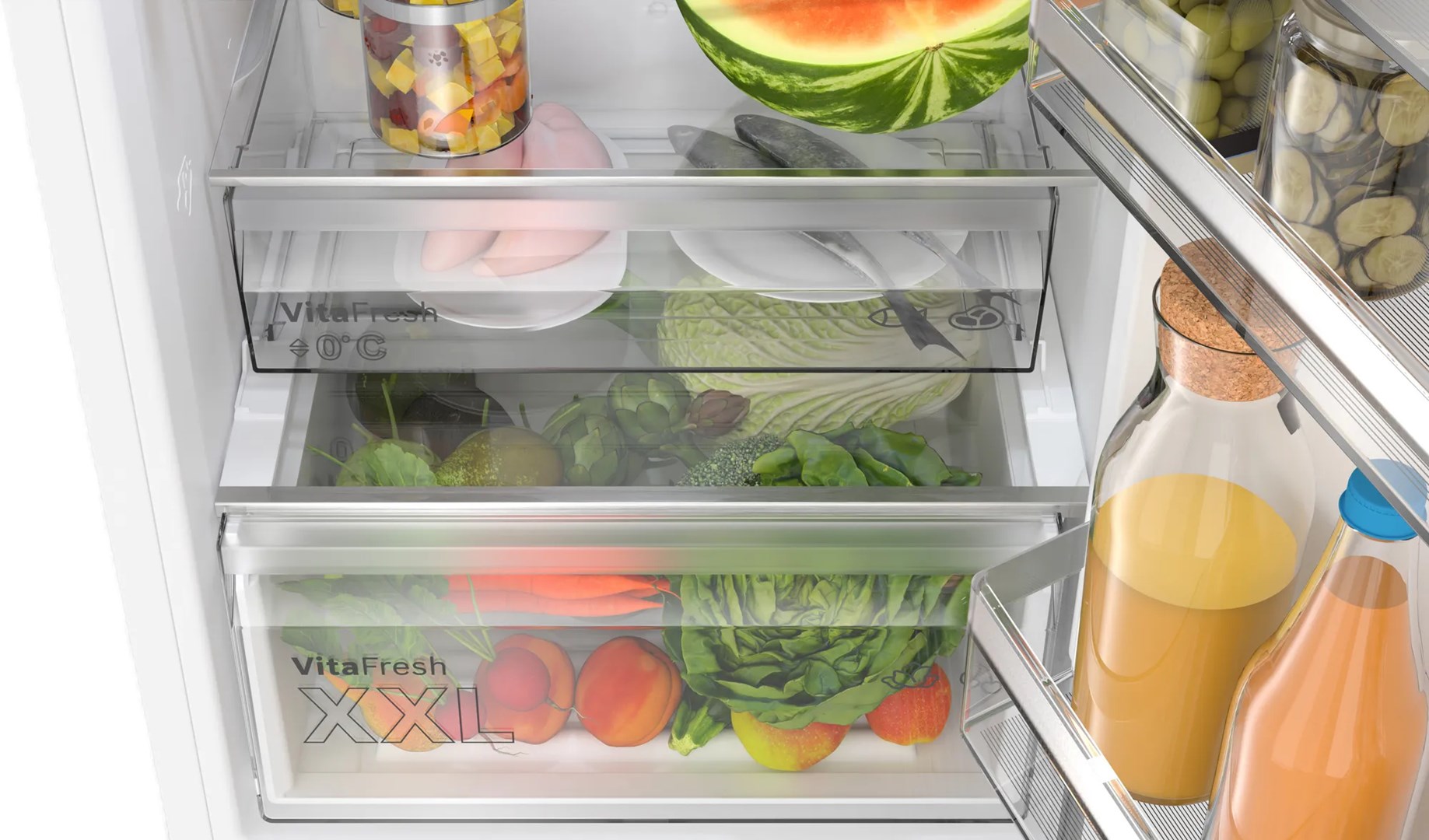 Bosch Serie 4 KGN362WDF fridge-freezer Freestanding 321 L D White
