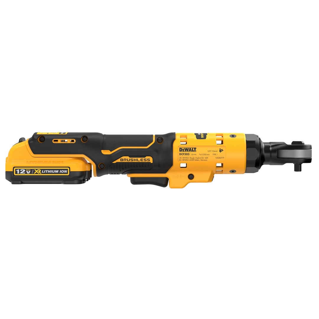 DEWALT RATCHET 12V 3/8  81Nm WITHOUT AKU. AND ORDER. WITH EXTENDED DCF503EN HEAD
