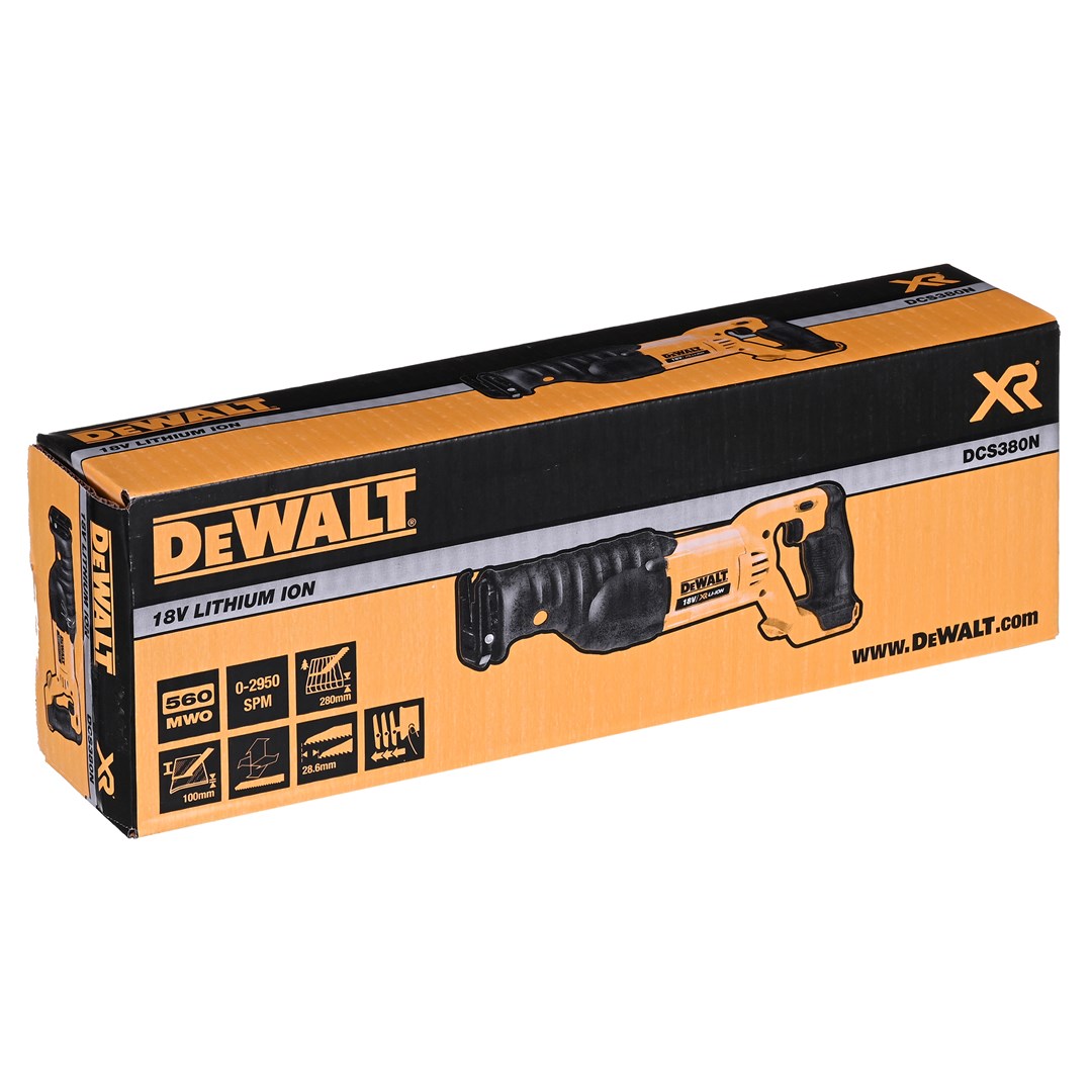 DeWALT DCS380N sabre saw 2.86 cm Black Yellow