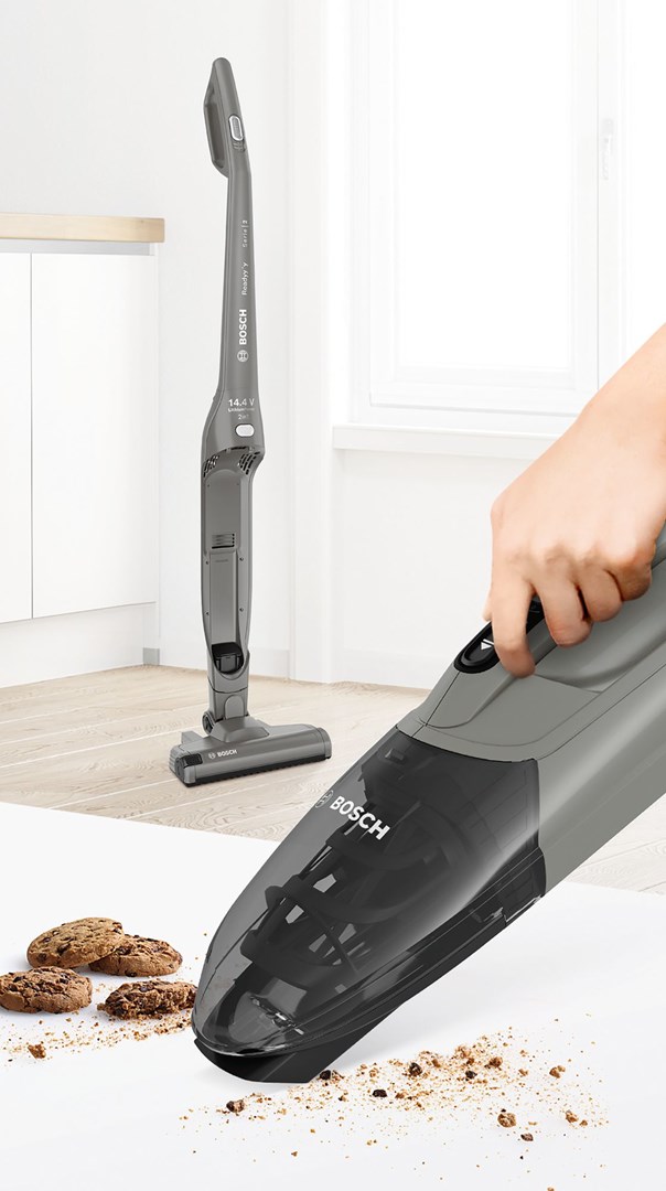 Bosch Serie 2 BBHF214G stick vacuum/electric broom 2-in-1 stick vacuum Battery Dry Bagless Grey