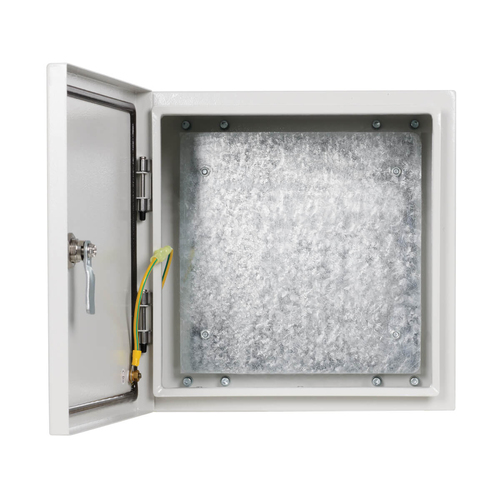 Tripp Lite SRIN4121210 SmartRack Outdoor Industrial Enclosure with Lock - NEMA 4, Surface Mount, Metal Construction, 12 x 12 x 10 in., Gray