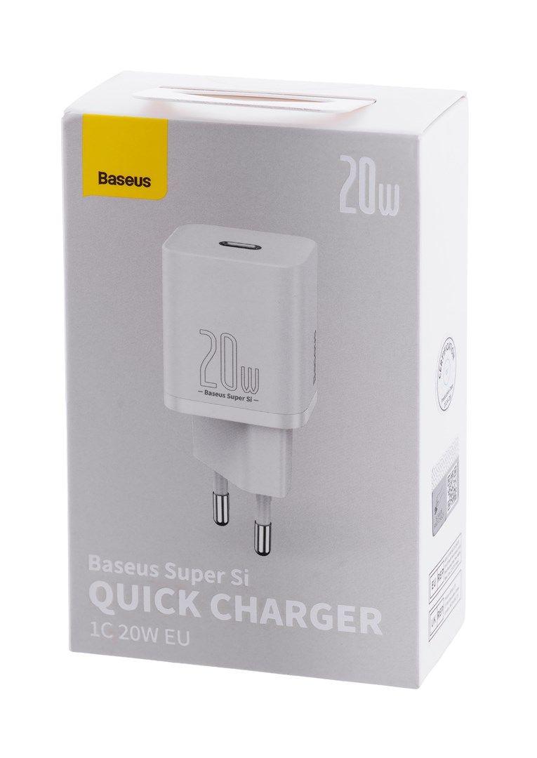 Baseus Super Si Smartphone White AC Fast charging Indoor