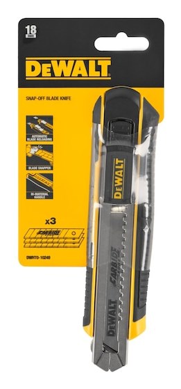 DeWALT DWHT0-10249 utility knife Black  Stainless steel  Yellow Folding blade knife
