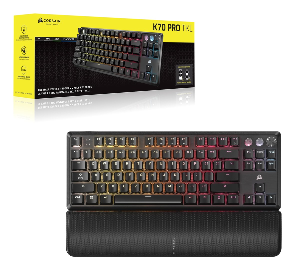 Gaming Keyboard Corsair K70 Pro TKL, TKL (80%), ISO (DE)