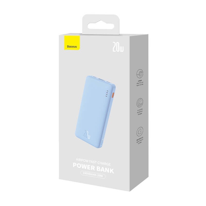 Baseus Airpow Lithium polymer power bank 10000 mAh 20 W Blue