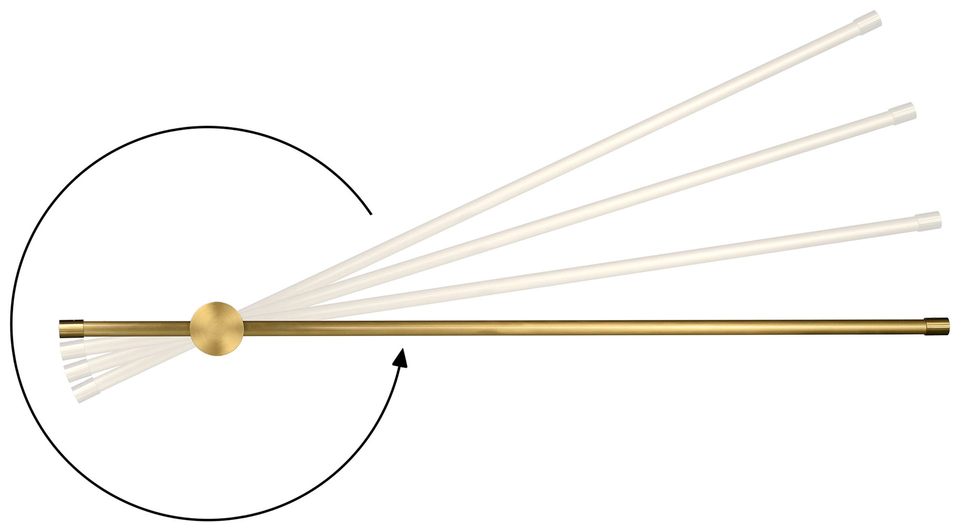 Activejet LED wall lamp AJE-HILTON Patina WW