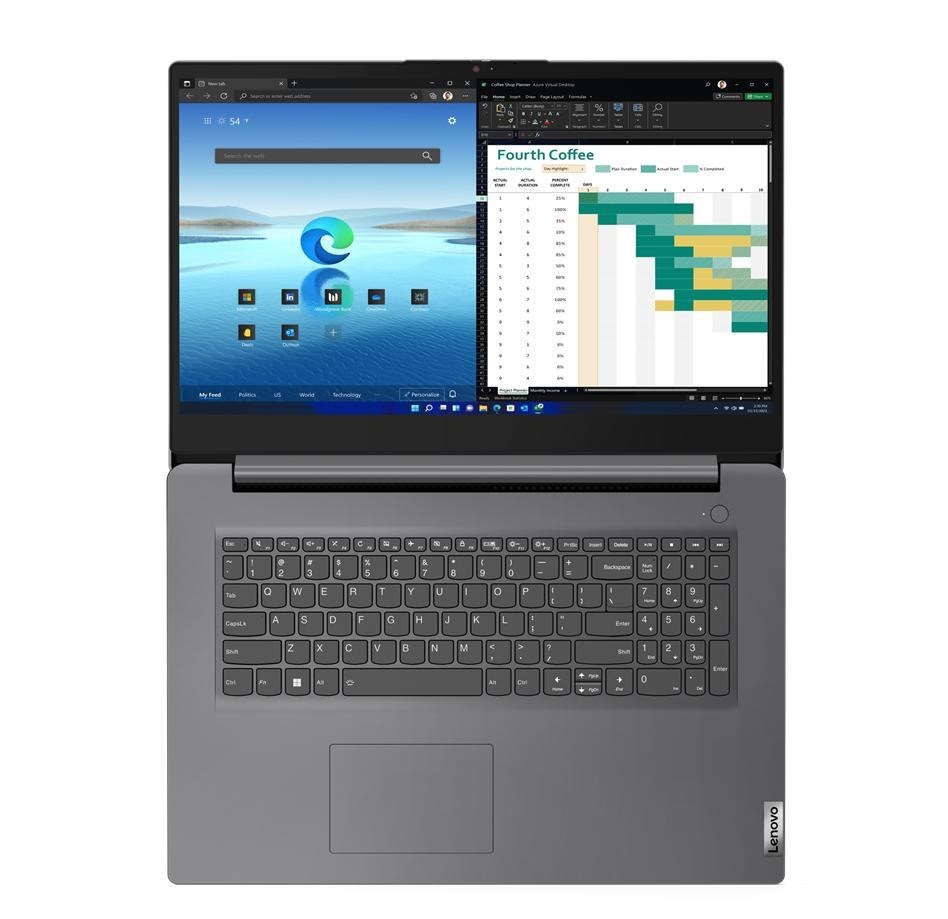 Lenovo V17 G4 IRU Intel® Core™ i7 i7-1355U Laptop 43.9 cm (17.3") Full HD 16 GB DDR4-SDRAM 512 GB SSD Wi-Fi 6 (802.11ax) Windows 11 Pro English Grey