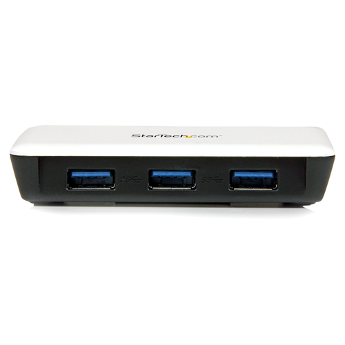 StarTech.com USB 3.0 to Gigabit Ethernet NIC Network Adapter with 3 Port Hub - White
