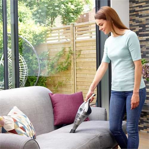 Black & Decker NVC220WC-QW handheld vacuum Chrome  Titanium  Transparent Bagless