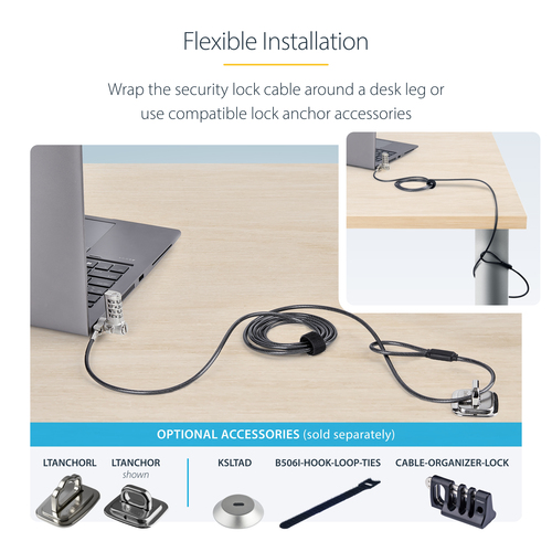 UNIVCS25-LAPTOP-LOCK - Cables & Adaptors by StarTech.com