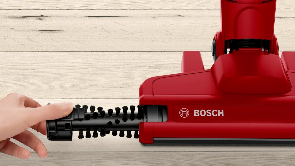 Bosch Serie 2 BBHF214R stick vacuum/electric broom 2-in-1 stick vacuum Battery Dry Bagless Red