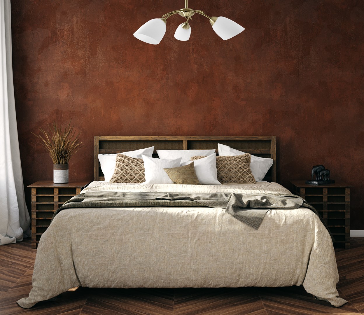 Activejet Classic ceiling chandelier pendant lamp NIKITA Patina triple 3xE27 for living room