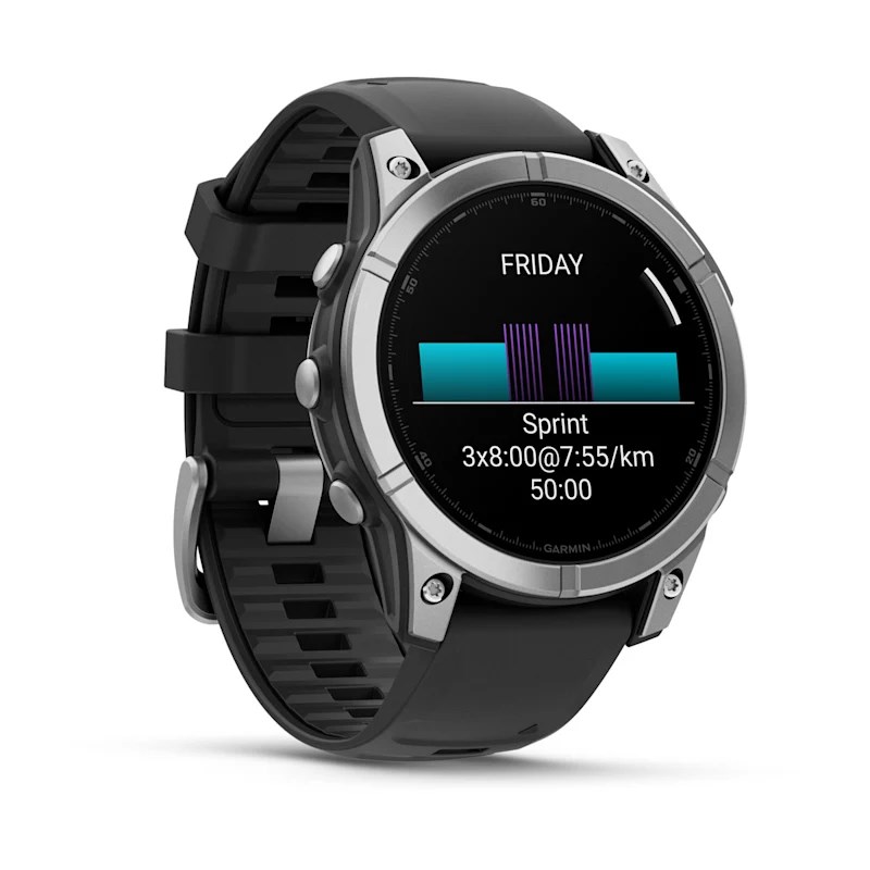 Garmin Fenix E 3.3 cm (1.3") AMOLED 47 mm Digital 454 x 454 pixels Touchscreen Stainless steel Wi-Fi GPS (satellite)