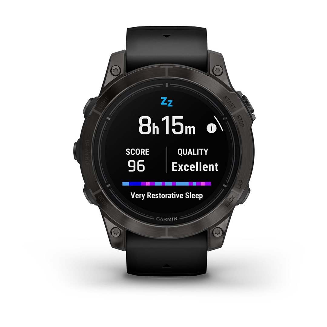 Garmin epix Pro (Gen 2) Sapphire Edition 3.3 cm (1.3") AMOLED 47 mm Digital 416 x 416 pixels Touchscreen Black Wi-Fi GPS (satellite)