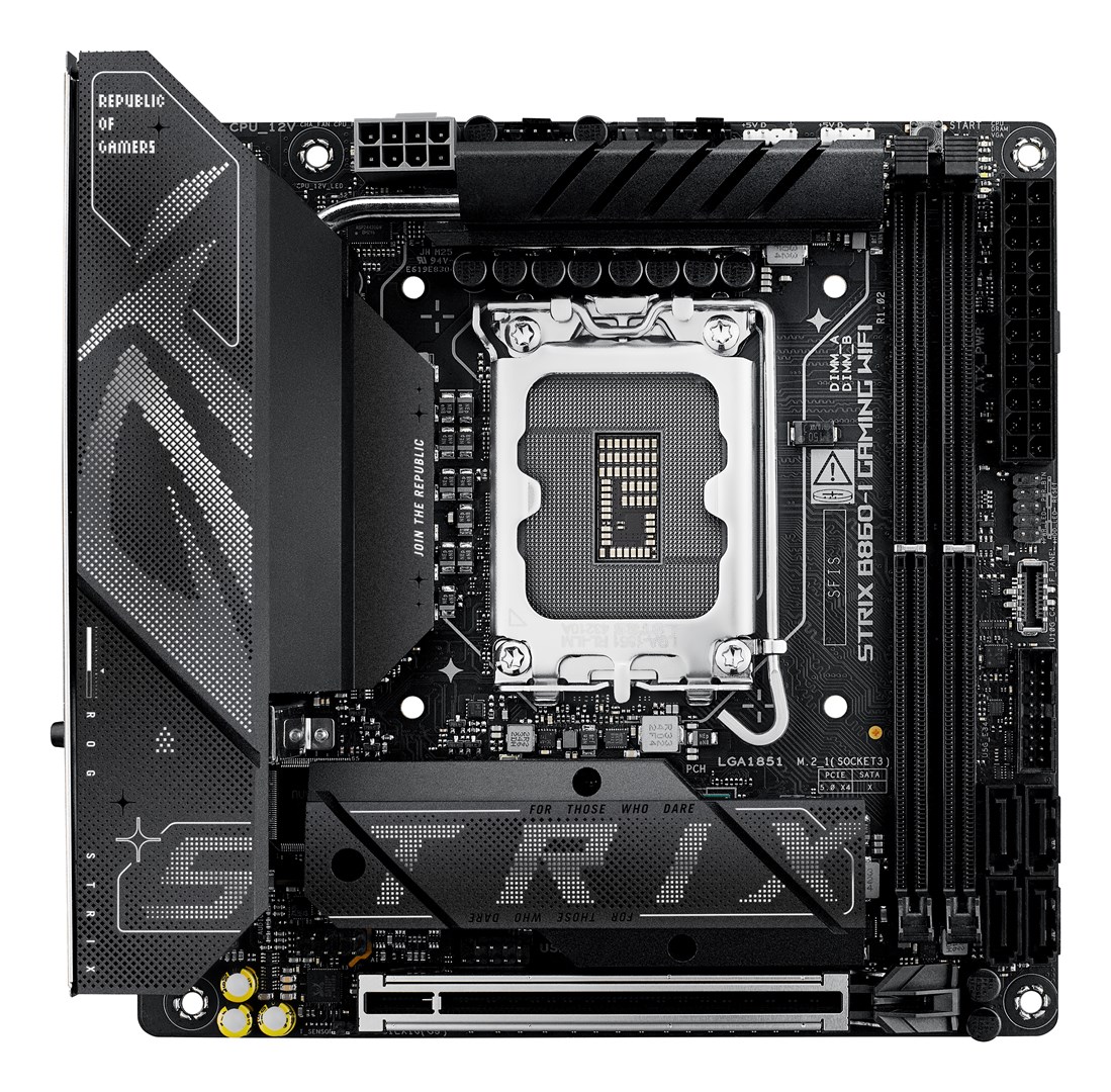 ASUS ROG STRIX B860-I GAMING WIFI Intel B860 LGA 1851 (Socket V1) mini ITX