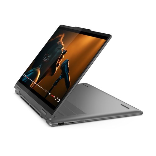 Lenovo Yoga 7 2-in-1 14AHP9 AMD Ryzen™ 7 8840HS Hybrid (2-in-1) 35.6 cm (14") Touchscreen WUXGA 16 GB LPDDR5x-SDRAM 512 GB SSD Wi-Fi 6E (802.11ax) Windows 11 Home English Grey