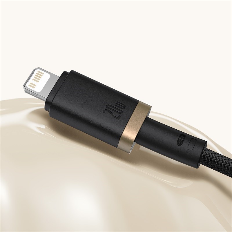 Baseus Dura Type C fast charging cable for iP 20 W 1 m Black  Gold
