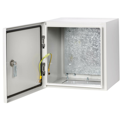 Tripp Lite SRIN412126 SmartRack Outdoor Industrial Enclosure with Lock - NEMA 4, Surface Mount, Metal Construction, 12 x 12 x 6 in., Gray