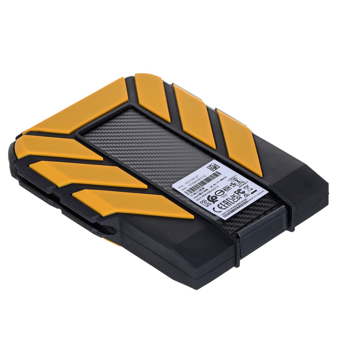 ADATA HD710 Pro external hard drive 2 TB 2.5" Micro-USB B 3.2 Gen 1 (3.1 Gen 1) Black, Yellow