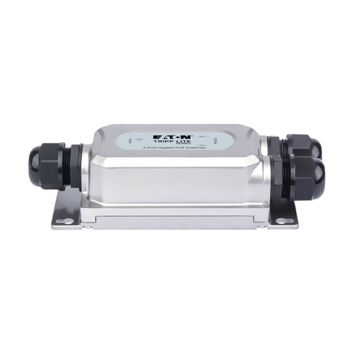 Tripp Lite NPOE-EXT-2X1G30 2-Port Gigabit Ethernet PoE+ Extender/Repeater - Cat5e/6/6a, 95W, IP67, IK10, 328 ft. (100 m)