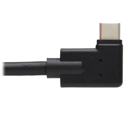 Tripp Lite U421-20N-G2-RA USB-C Extension Cable (M/F) - USB 3.2 Gen 2 (10Gbps), Thunderbolt 3 Compatible, Right-Angle Plug, 20 in. (0.5 m)