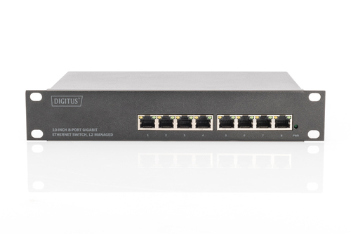 Digitus 8 Port Gigabit Switch, 10 Inch, Managed