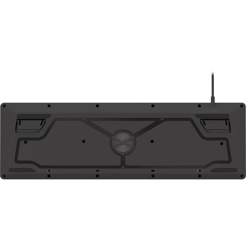 Corsair Gaming K55 Core RGB Gaming Keyboard, Full-Size (100%), Rubber Dome - Gray, ISO (DE)