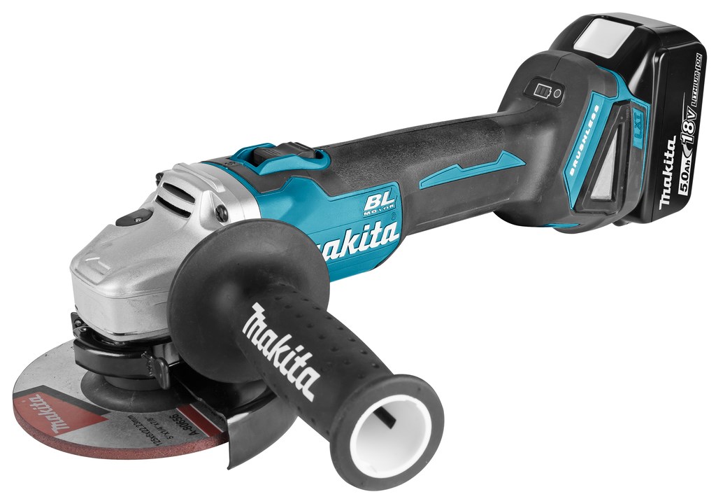 MAKITA DGA504RTJ angle grinder 125 mm 2x 18 V 5 Ah Black  Blue
