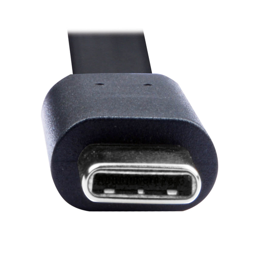 Tripp Lite U038-006-FL USB-A to USB-C Flat Cable - M/M, USB 2.0, Black, 6 ft. (1.83 m)