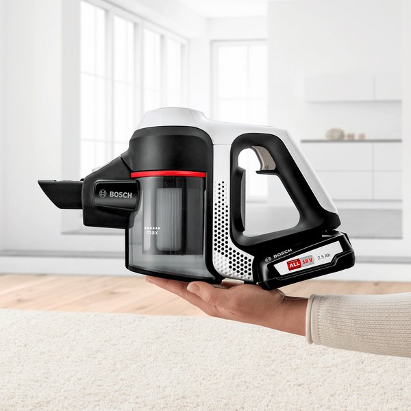 Bosch Serie 6 BCS61113 stick vacuum/electric broom Battery Dry Hygiene Filter Bagless 0.3 L Black, White 2.5 Ah