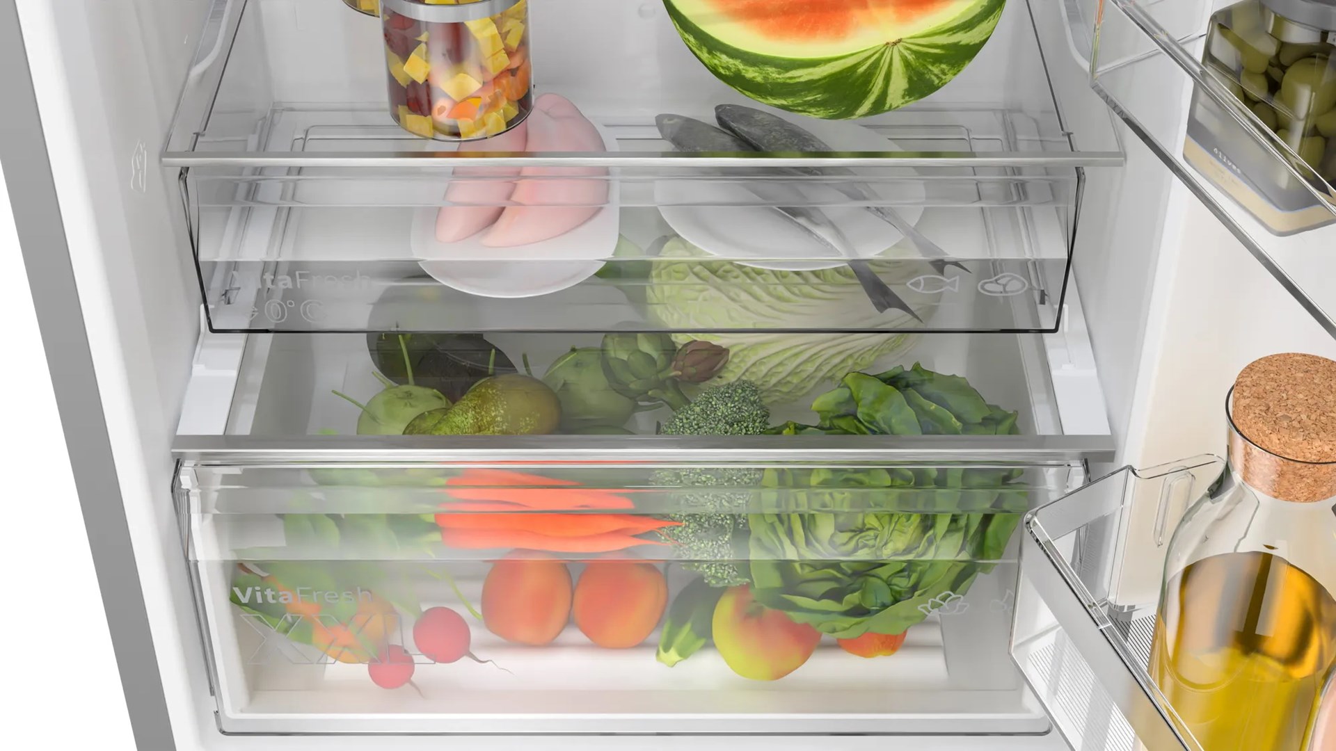 Bosch Serie 4 KGN492IDF fridge-freezer Freestanding 440 L D Stainless steel