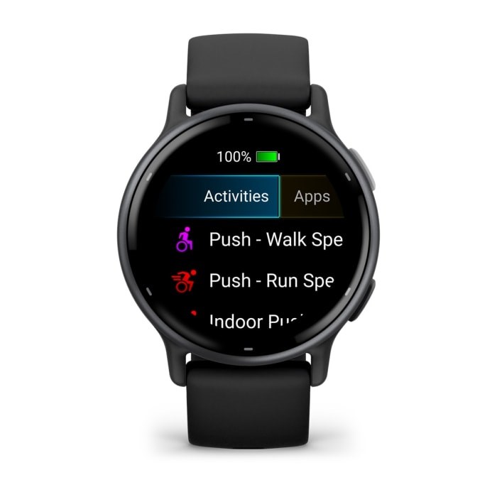 Garmin Vivoactive 5 3.05 cm (1.2") AMOLED Digital 390 x 390 pixels Touchscreen Black Wi-Fi GPS (satellite)
