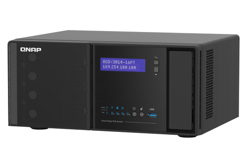 QNAP QGD-3014-16PT-8G network switch Managed Gigabit Ethernet (10/100/1000) Power over Ethernet (PoE) Black