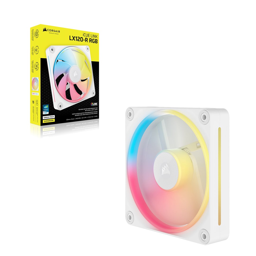 CORSAIR 120*120*25 LX120-R RGB iCUE Link Single fan (W)