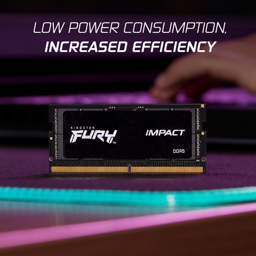 Kingston Technology FURY 32GB 6400MT/s DDR5 CL38 SODIMM (Kit of 2) Impact XMP