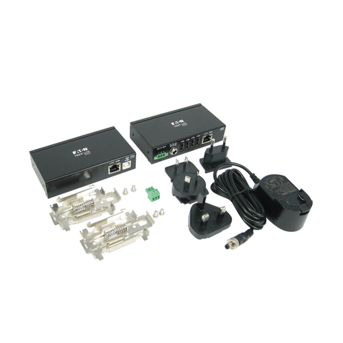 Tripp Lite B203-104-IND 4-Port Industrial USB over Cat6 Extender, ESD Protection, PoC - USB 2.0, Mountable, 150 ft. (45.72 m), TAA