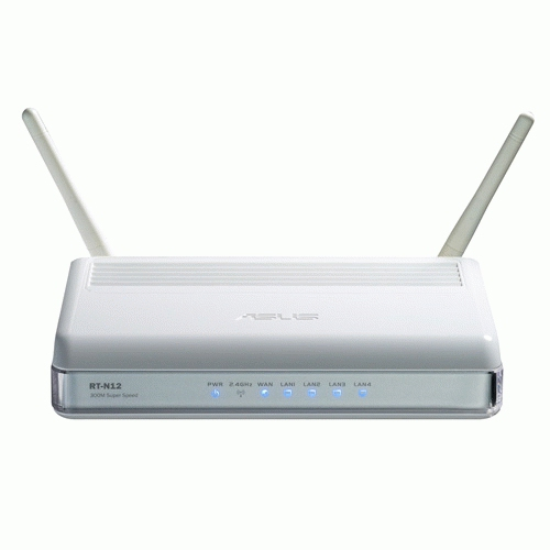 ASUS RT-N12 wireless router Fast Ethernet White