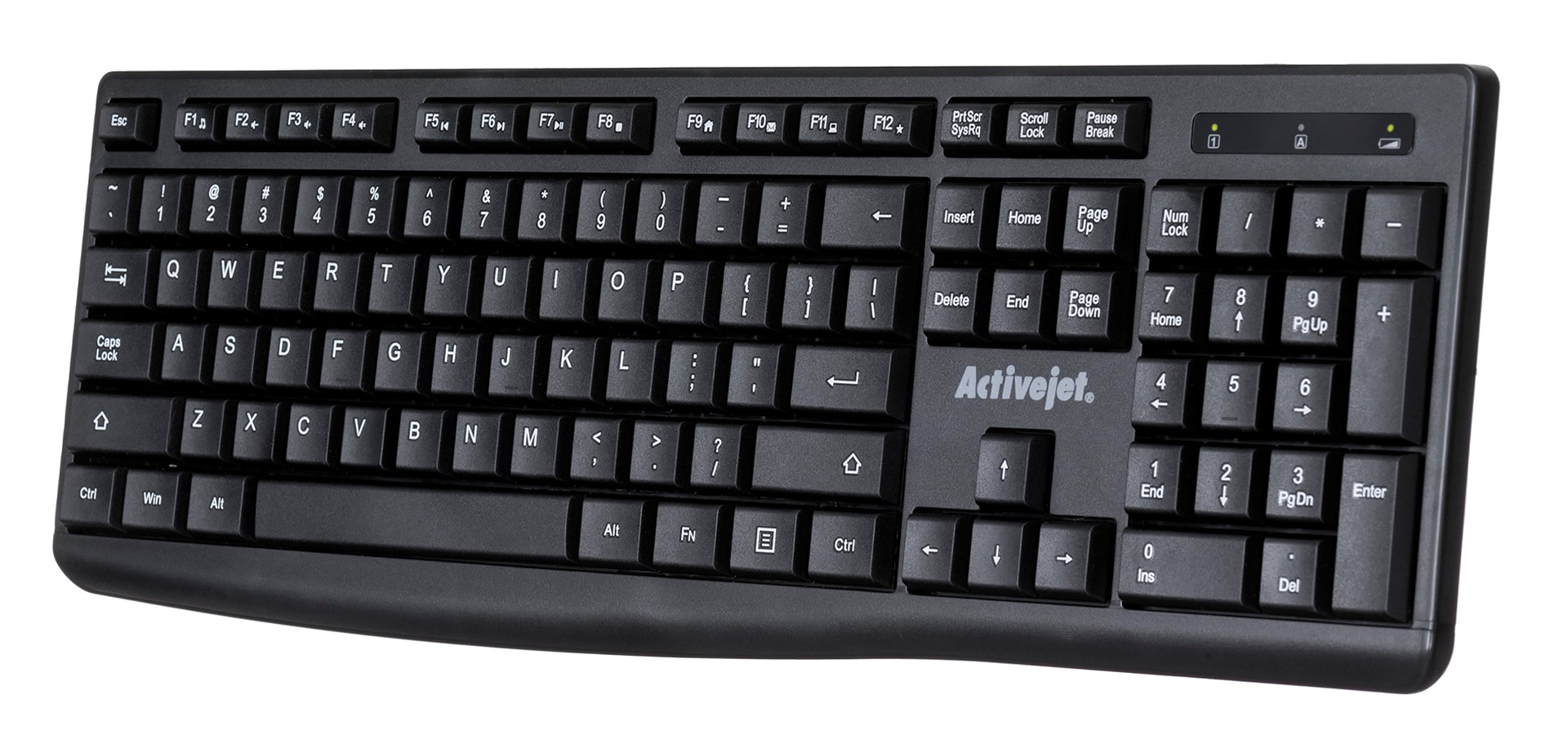 Activejet Wireless keyboard K-3803SW, battery-powered 1x 1.5V AAA