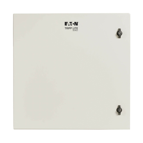 Tripp Lite SRN4G12US SmartRack Industrial Enclosure with Lock - NEMA 4, Wall Mount, Metal Construction, Hinged Back, 28 in. Depth, 12U, Gray