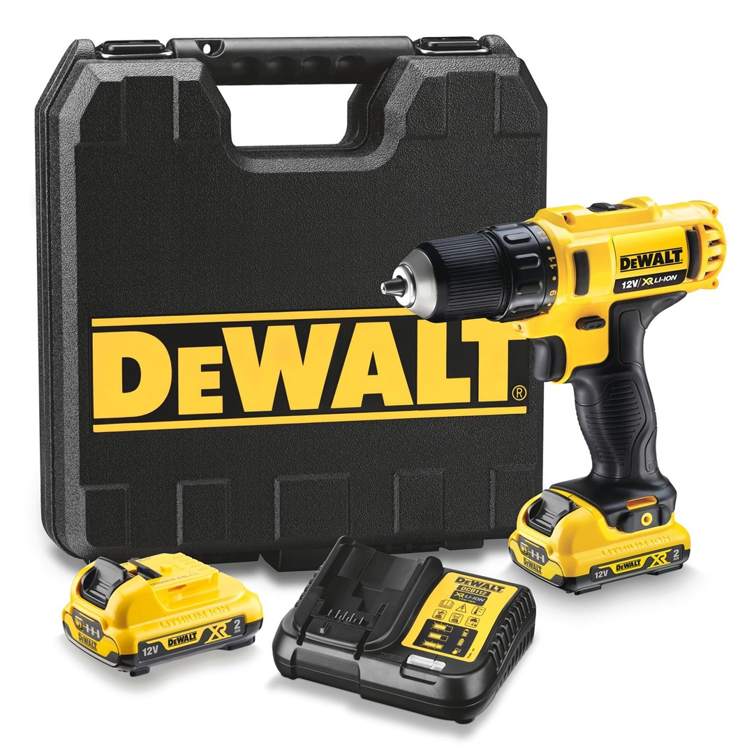 Cordless drill/driver Li-Ion 10 8V 2 0Ah DeWALT DCD710D2