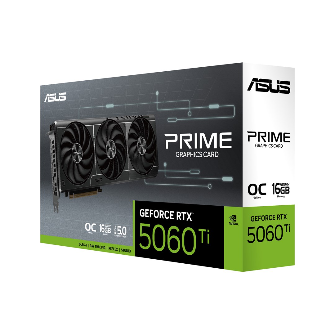 ASUS Prime -RTX5060TI-O16G NVIDIA GeForce RTX 5060 Ti 16 GB GDDR7